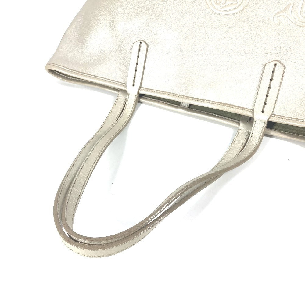 BVLGARI S.bulgari ロゴ ソティリオ ショルダーバッグ 肩掛け カバン トートバッグ レザー ユニセックス シルバー - brandshop-reference