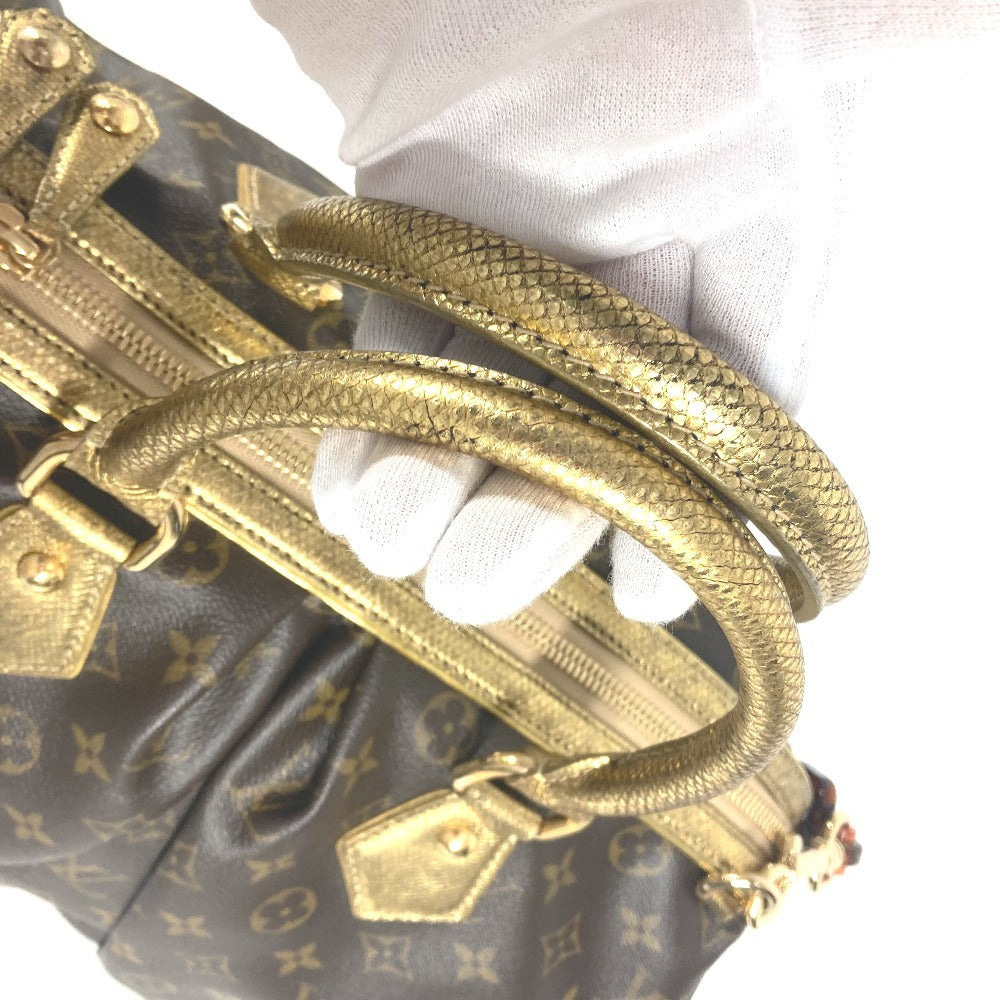 LOUIS VUITTON M95281 モノグラム レオパード スティーブン カバン ミニボストンバッグ 2WAYバッグ ショルダーバッグ チェーン ハンドバッグ モノグラムキャンバス レディース ブラウン - brandshop-reference