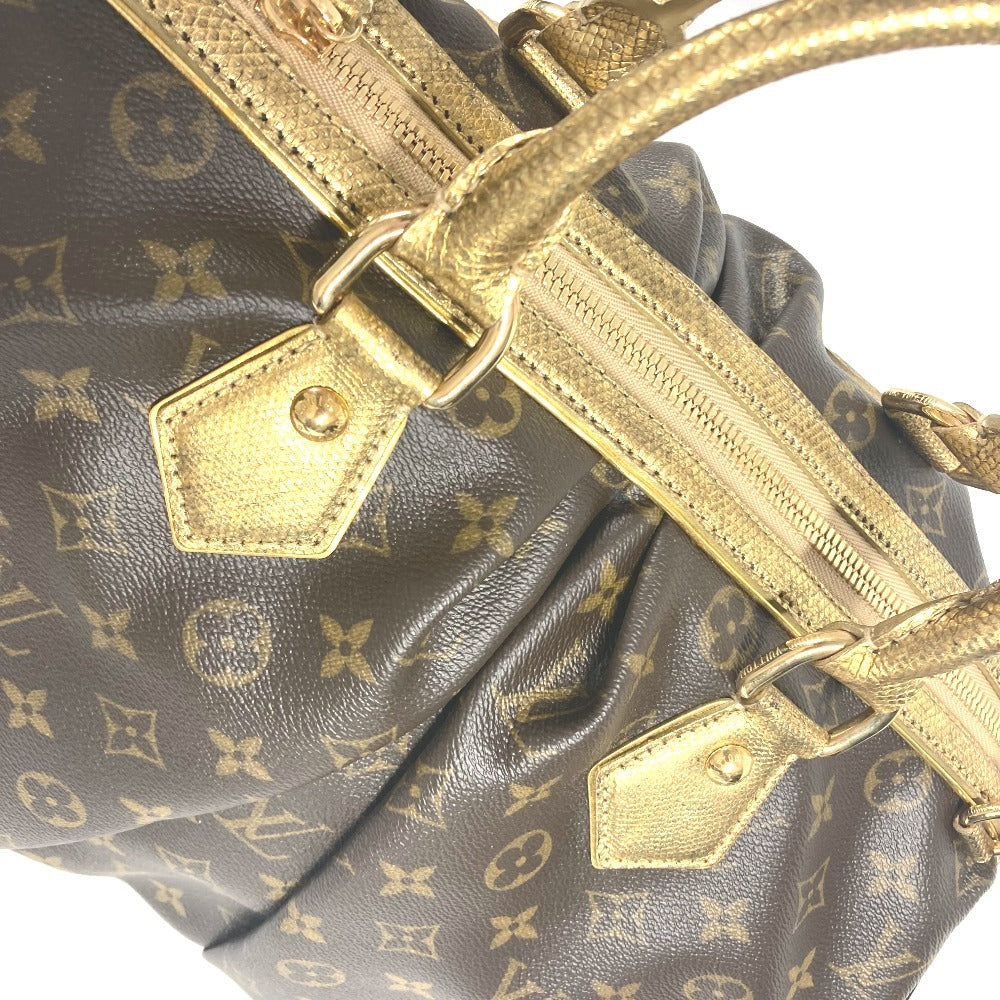 LOUIS VUITTON M95281 モノグラム レオパード スティーブン カバン ミニボストンバッグ 2WAYバッグ ショルダーバッグ チェーン ハンドバッグ モノグラムキャンバス レディース ブラウン - brandshop-reference