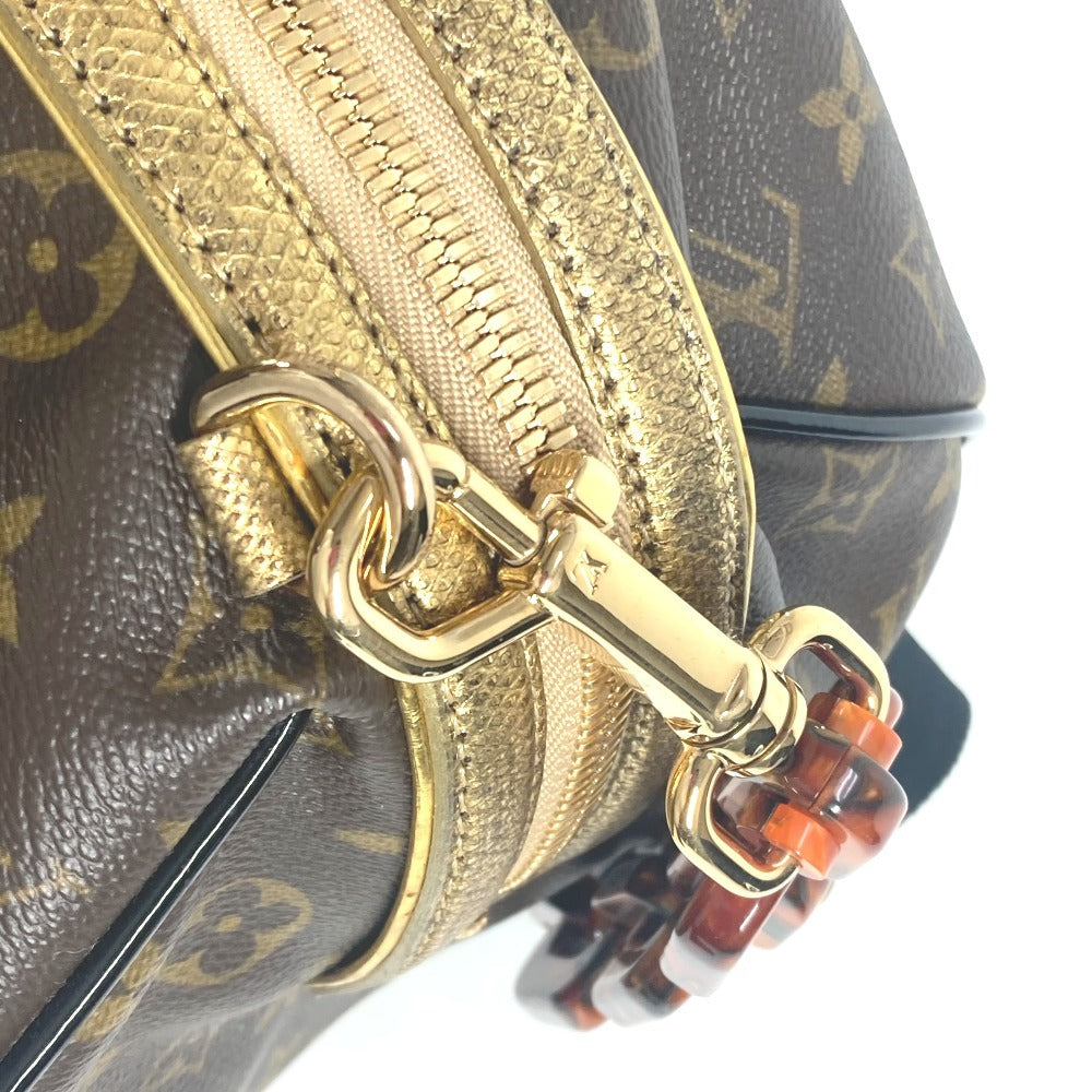 LOUIS VUITTON M95281 モノグラム レオパード スティーブン カバン ミニボストンバッグ 2WAYバッグ ショルダーバッグ チェーン ハンドバッグ モノグラムキャンバス レディース ブラウン - brandshop-reference