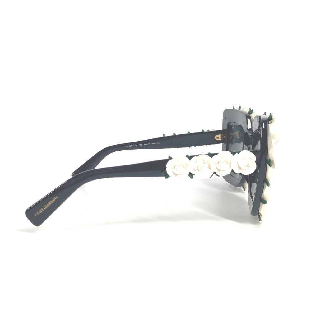 DOLCE&GABBANA DG4253 フラワー 花柄 めがね メガネ アイウェア 眼鏡 バイカラー サングラス プラスチック レディース ブラック - brandshop-reference