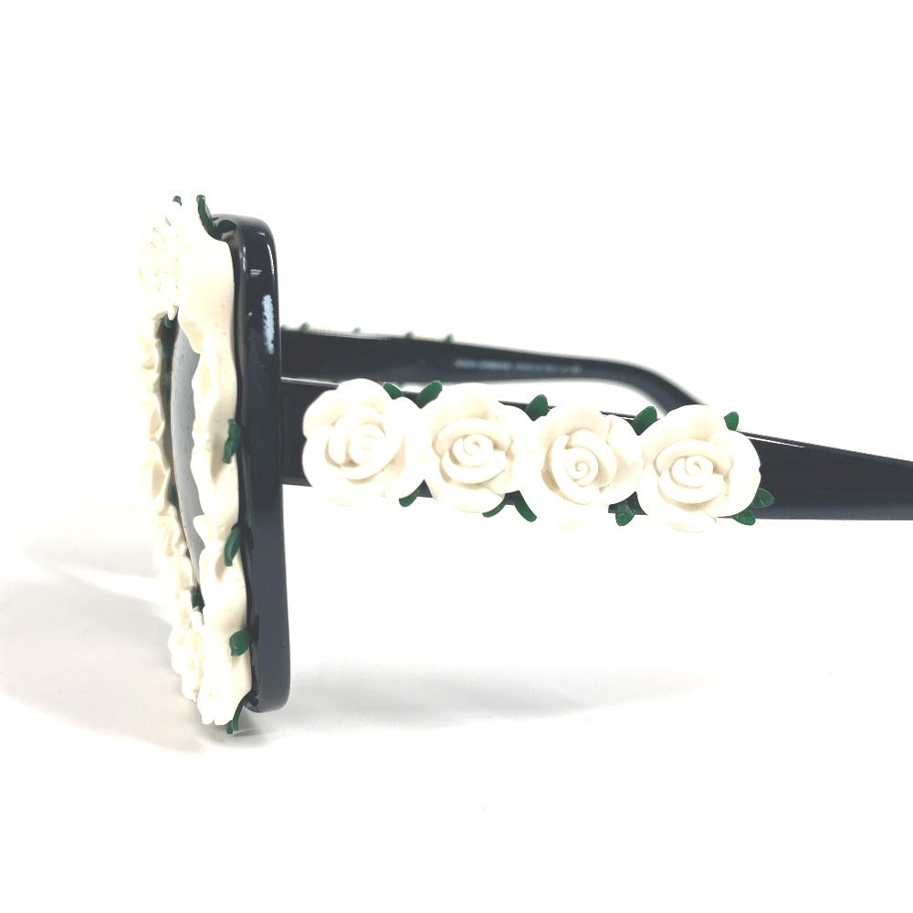 DOLCE&GABBANA DG4253 フラワー 花柄 めがね メガネ アイウェア 眼鏡 バイカラー サングラス プラスチック レディース ブラック - brandshop-reference
