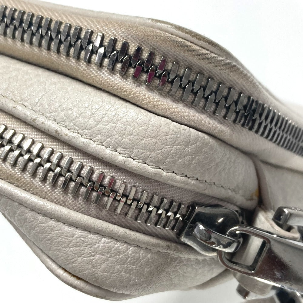 Dior ロゴ 斜め掛け カバン ショルダーバッグ レザー ユニセックス アイボリー系 - brandshop-reference