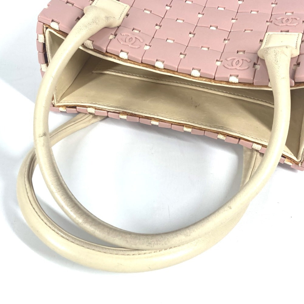 CHANEL パズルバッグ トートバッグ カバン ハンドバッグ プラスチック レディース ピンク - brandshop-reference