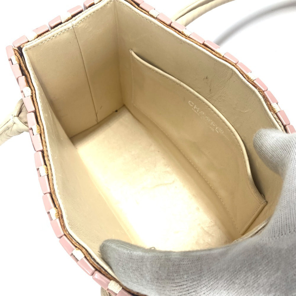 CHANEL パズルバッグ トートバッグ カバン ハンドバッグ プラスチック レディース ピンク - brandshop-reference