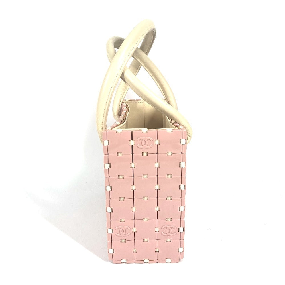CHANEL パズルバッグ トートバッグ カバン ハンドバッグ プラスチック レディース ピンク - brandshop-reference