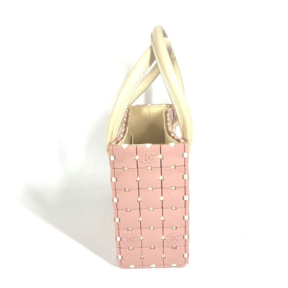 CHANEL パズルバッグ トートバッグ カバン ハンドバッグ プラスチック レディース ピンク - brandshop-reference