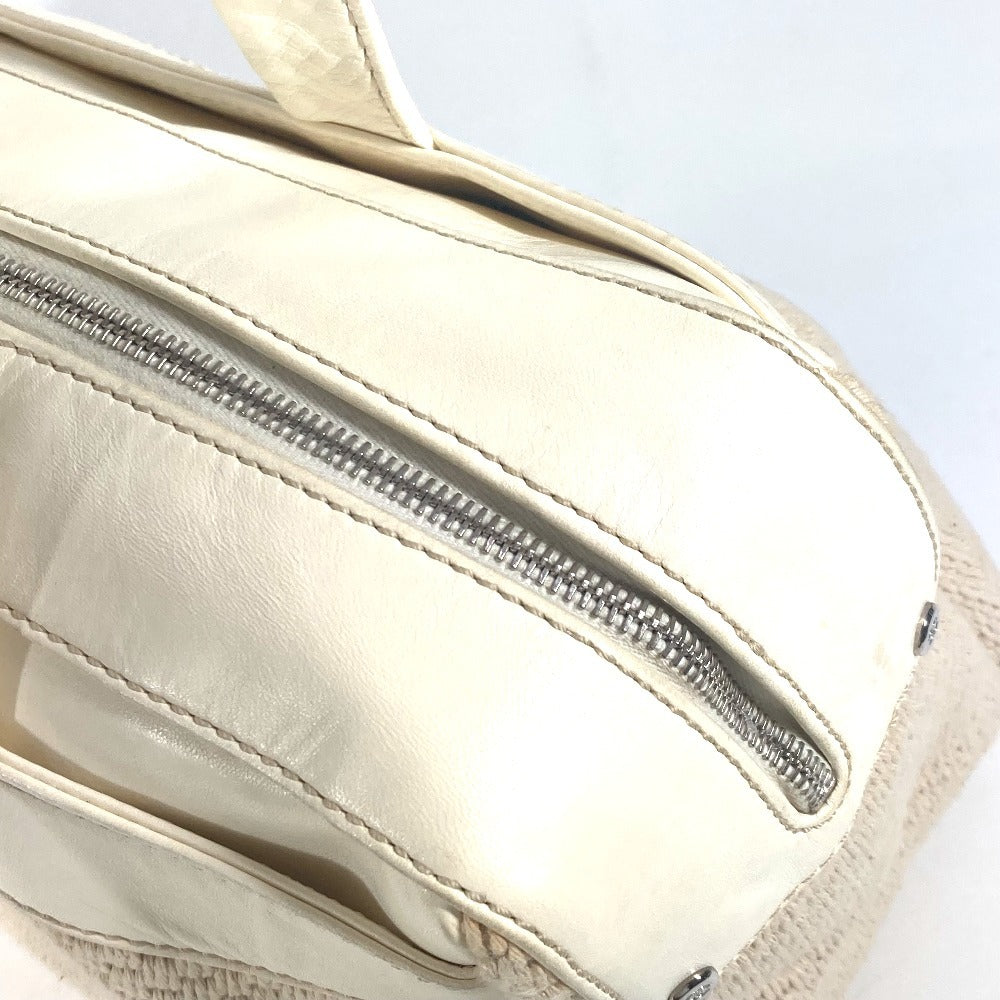 CHANEL CC Coco Mark Logo Tote Bag, Shoulder Bag, Handbag, Leather/Canvas, Women's, Beige