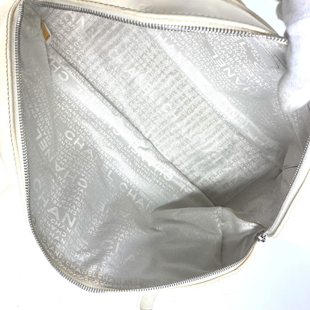 CHANEL CC Coco Mark Logo Tote Bag, Shoulder Bag, Handbag, Leather/Canvas, Women's, Beige