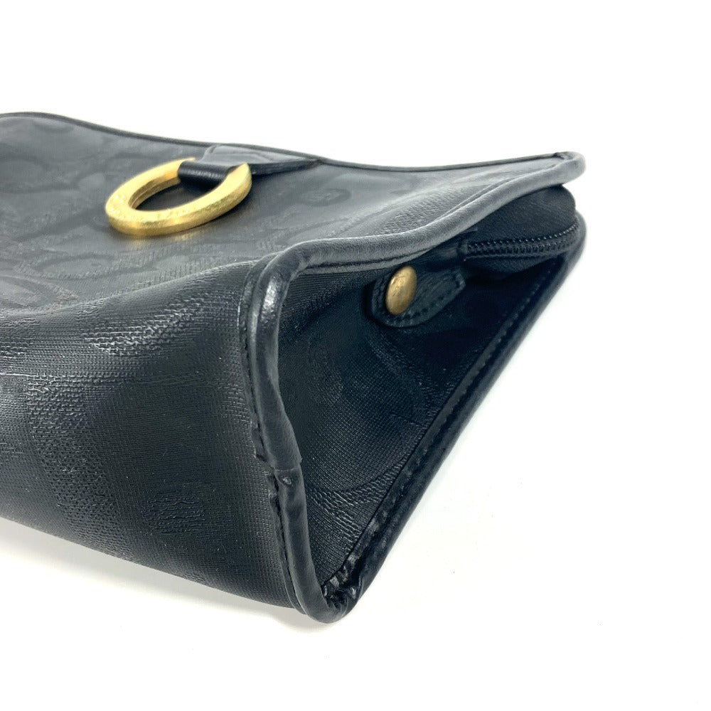 Dior ヴィンテージ ロゴ カバン ポーチ クラッチバッグ セカンドバッグ PVC/レザー ユニセックス ネイビー - brandshop-reference