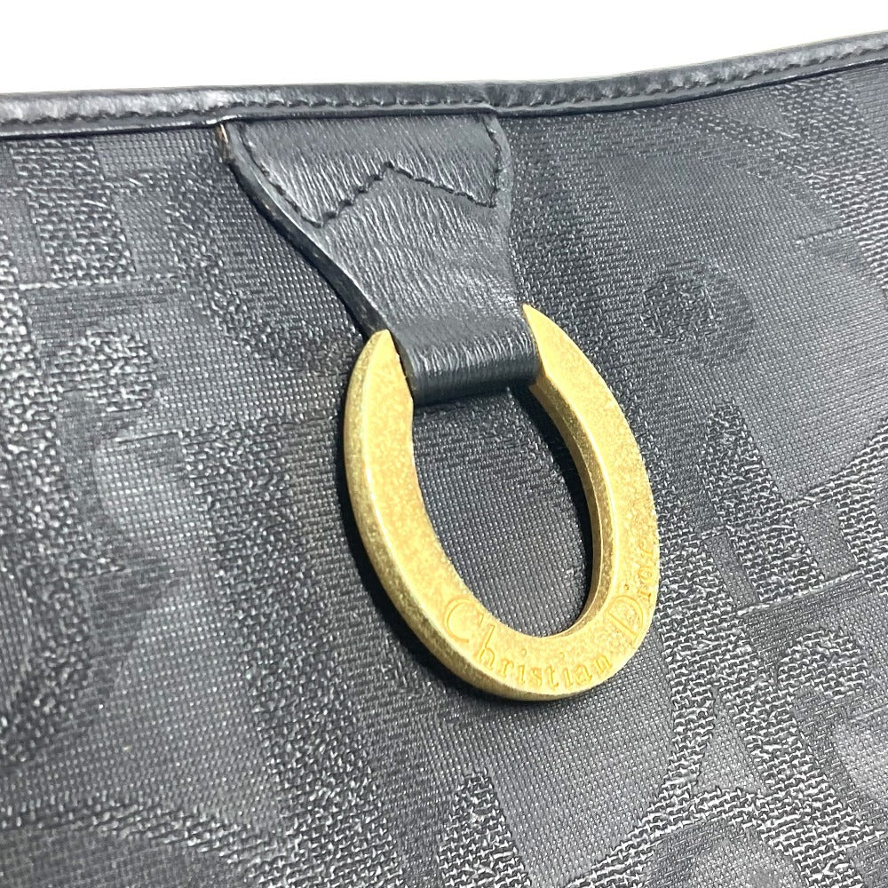 Dior ヴィンテージ ロゴ カバン ポーチ クラッチバッグ セカンドバッグ PVC/レザー ユニセックス ネイビー - brandshop-reference