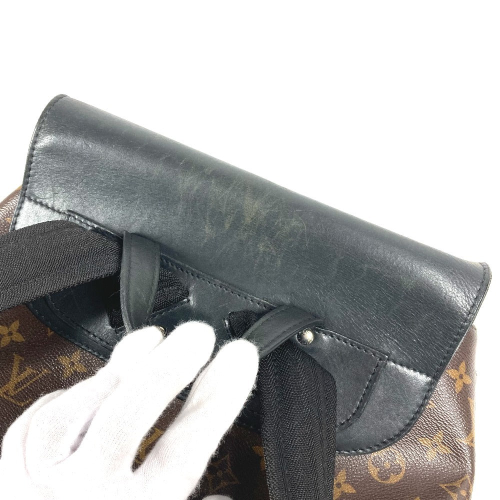 LOUIS VUITTON M40637 モノグラムマカサー パルク バックパック カバン フラップ リュックサック モノグラムマカサーキャンバス ユニセックス ブラウン - brandshop-reference