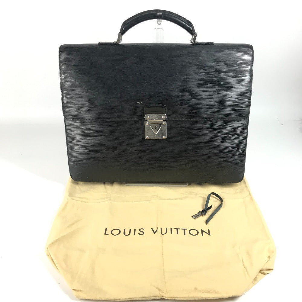 LOUIS VUITTON M54552 Epi Laguito Document Bag Briefcase Handbag Bag Business Bag Epi Leather Men's Noir Black