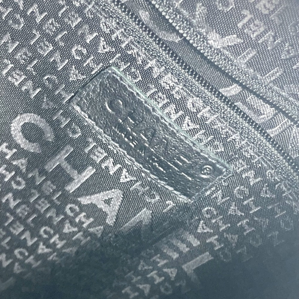 CHANEL CC ココマーク チョコバー カバン チェーン 肩掛け ショルダーバッグ レザー/ナイロン レディース ブラック