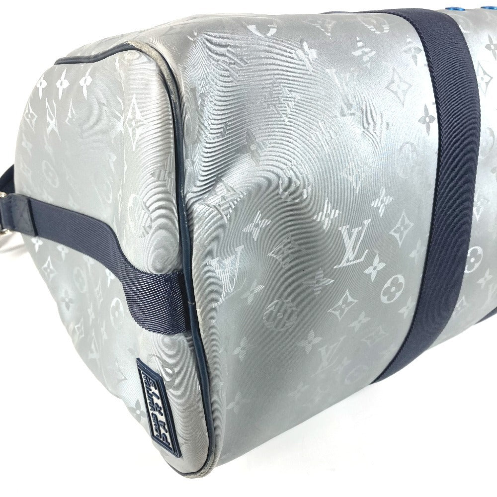 LOUIS VUITTON M44170 モノグラムサテライト キーポル・バンドリエール 50 2WAYバッグ ショルダーバッグ トラベルバッグ カバン コインケース付き ボストンバッグ レザー/キャンバス メンズ シルバー - brandshop-reference