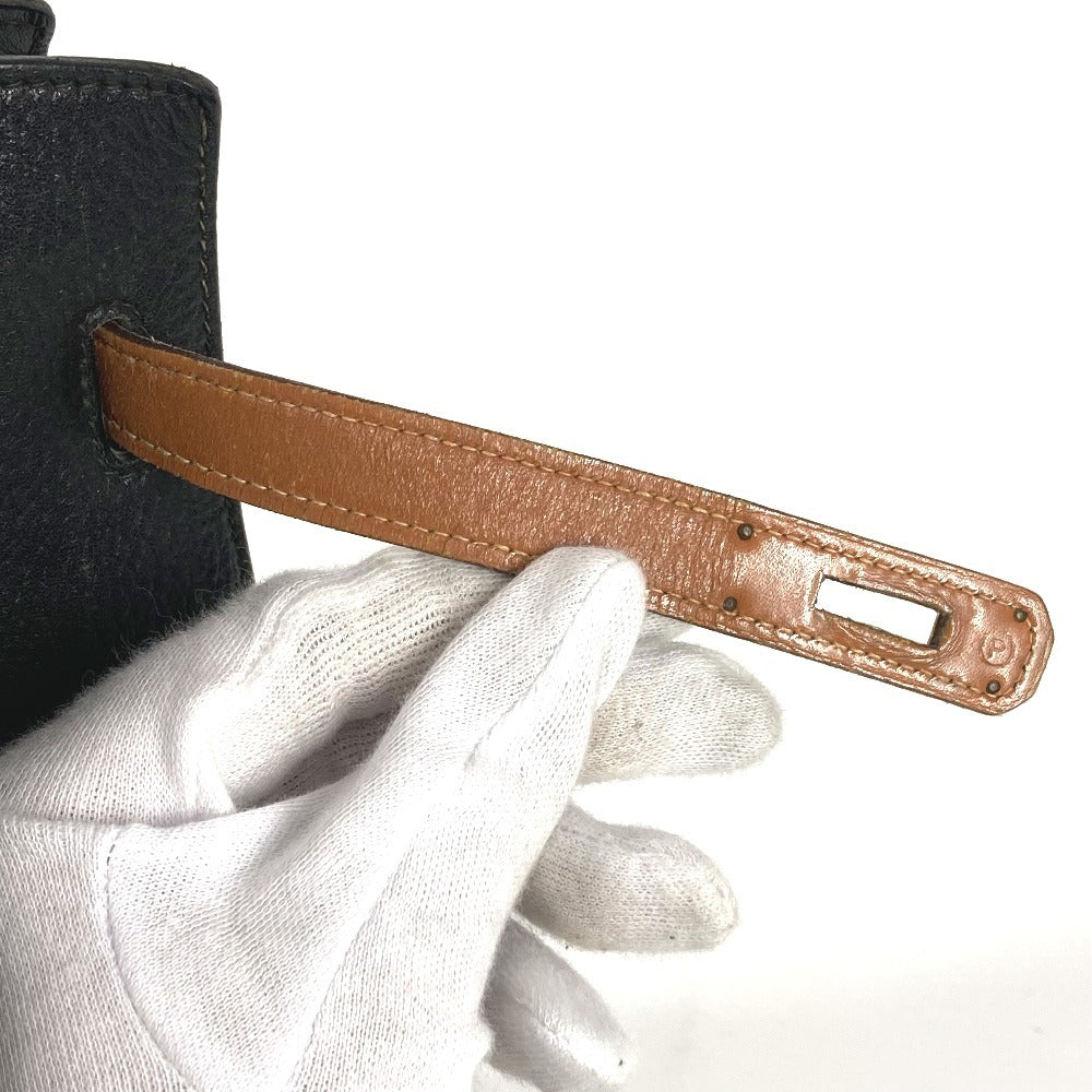 HERMES ヴィンテージ ケリースポーツGM ケリースポーツ GM 肩掛け バイカラー カバン ショルダーバッグ アルデンヌ レディース ブラック - brandshop-reference