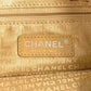 CHANEL Clover Logo 2-Way Bag: Handbag, Vertical Tote, Crossbody, Shoulder Bag, Leather/Canvas, Women's, Black