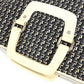 CHANEL Clover Logo 2-Way Bag: Handbag, Vertical Tote, Crossbody, Shoulder Bag, Leather/Canvas, Women's, Black
