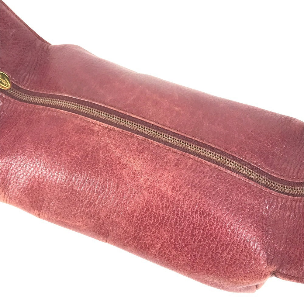 CARTIER ヴィンテージ マストライン ロゴ トリニティ カバン バニティ ポーチ ハンドバッグ レザー レディース ボルドー - brandshop-reference