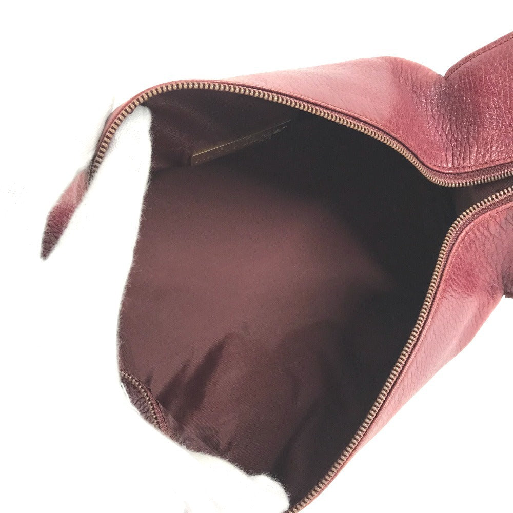 CARTIER ヴィンテージ マストライン ロゴ トリニティ カバン バニティ ポーチ ハンドバッグ レザー レディース ボルドー - brandshop-reference