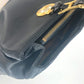 Versace Vintage Sunburst Sun God Bag Tote Bag Bahu Rantai Bahu Beg Nylon Wanita Hitam