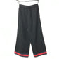 Gucci 577607 Logo Line Pants Bawah Pakaian Pakaian Seluar Wool Wanita Hitam