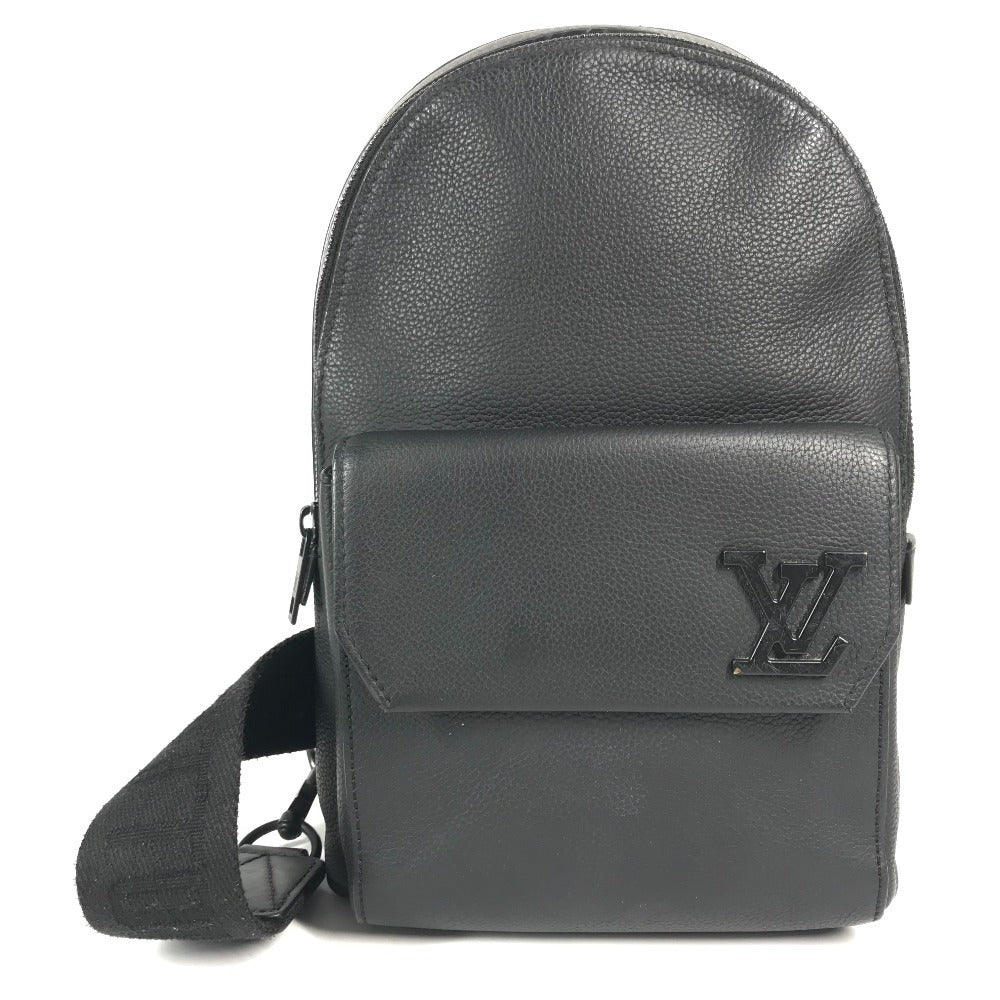 LOUIS VUITTON M23736 LV アエログラム パイロット･スリングバッグ カバン クロス ボディバッグ 肩掛け ショルダーバッグ レザー ユニセックス ノワール ブラック
