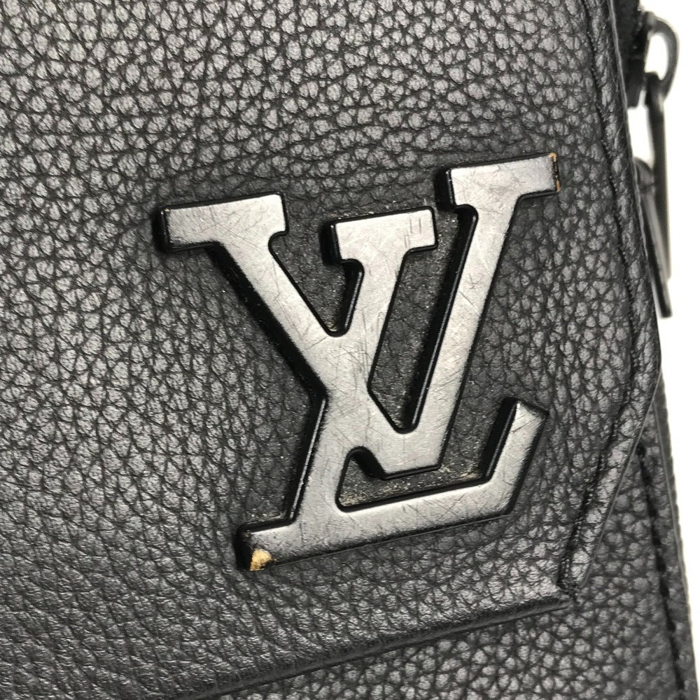 LOUIS VUITTON M23736 LV アエログラム パイロット･スリングバッグ カバン クロス ボディバッグ 肩掛け ショルダーバッグ レザー ユニセックス ノワール ブラック
