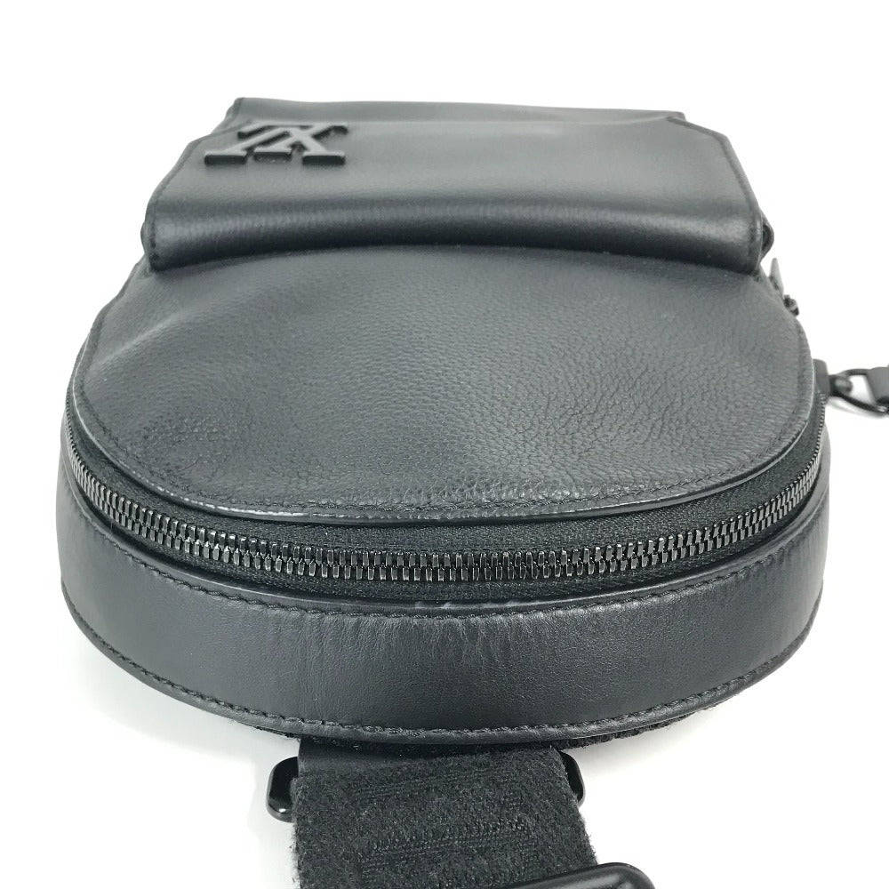 LOUIS VUITTON M23736 LV アエログラム パイロット･スリングバッグ カバン クロス ボディバッグ 肩掛け ショルダーバッグ レザー ユニセックス ノワール ブラック