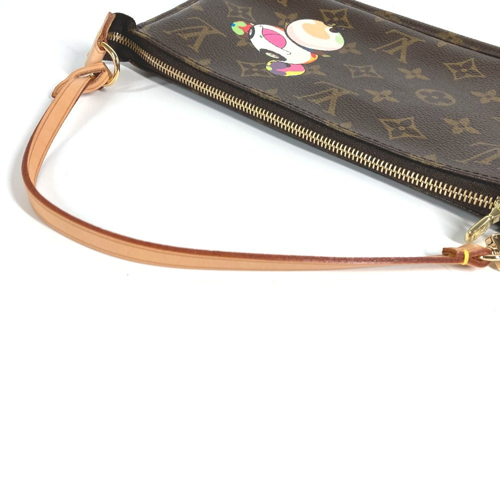 LOUIS VUITTON M51981 Monogram Panda Takashi Murakami Pochette Accessory Bag Accessory Pouch Handbag Shoulder Bag Monogram Canvas Women's Brown