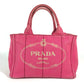 Prada Kanapa Logo Bag Tote Bag 2way Bag Bahu Beg Crossbody Handbag Canvas Ladies Pink