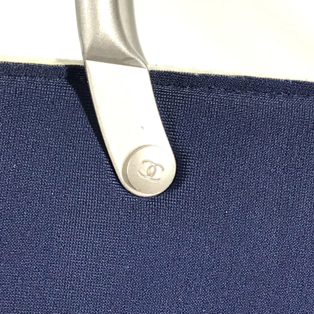 CHANEL Tote Bag Handbag Polyamide Women's Navy