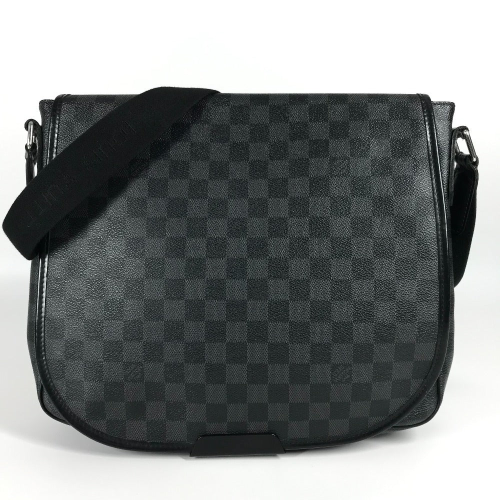 LOUIS VUITTON N58029 ダミエグラフィット ダニエルMM ダニエル MM カバン 斜め掛け フラップ メッセンジャーバッグ ショルダーバッグ ダミエグラフィットキャンバス ユニセックス ブラック