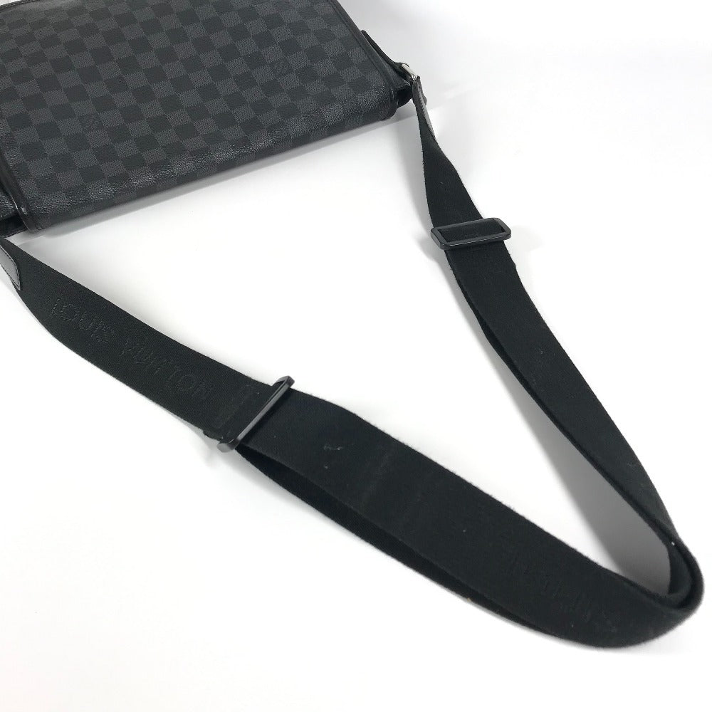 LOUIS VUITTON N58029 ダミエグラフィット ダニエルMM ダニエル MM カバン 斜め掛け フラップ メッセンジャーバッグ ショルダーバッグ ダミエグラフィットキャンバス ユニセックス ブラック
