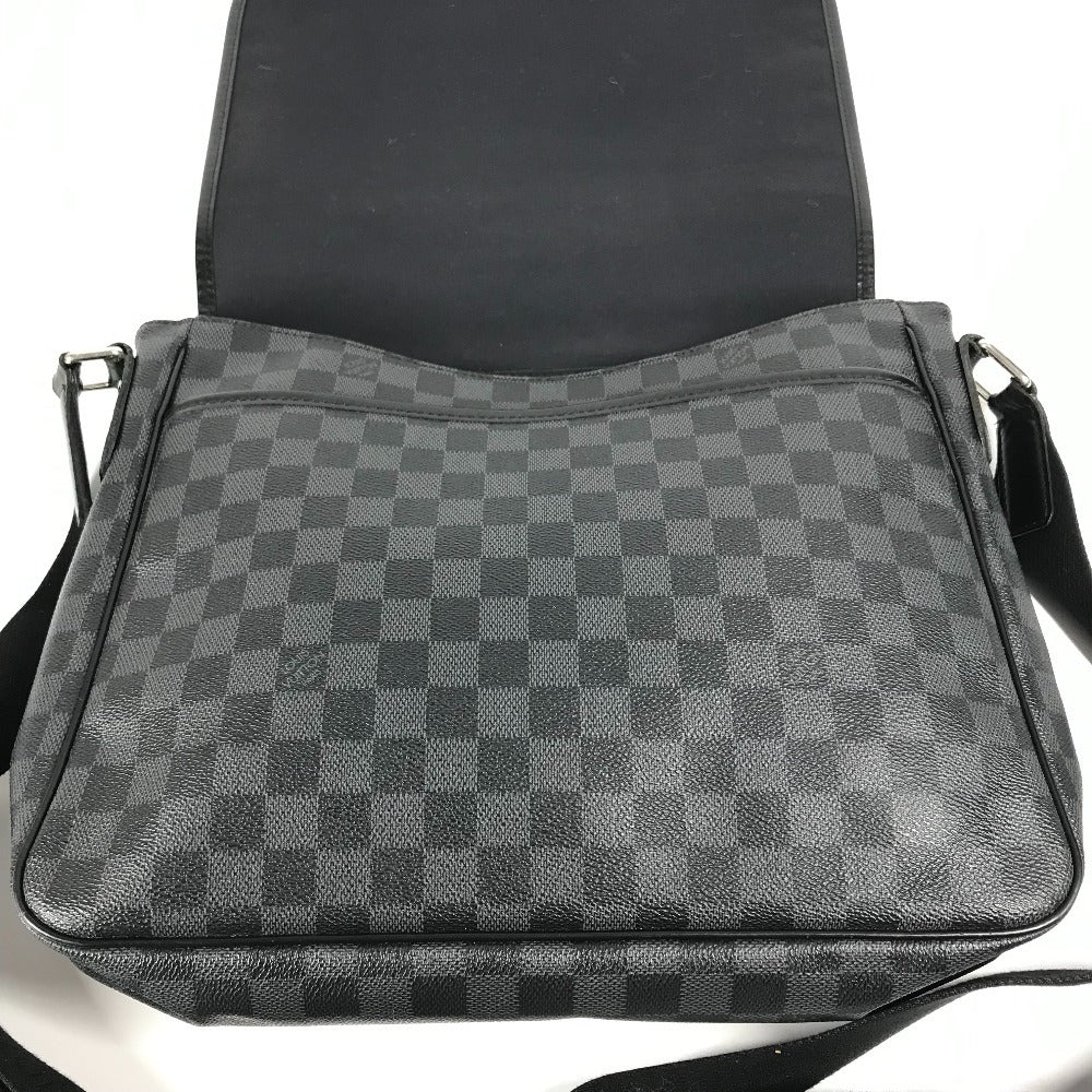 LOUIS VUITTON N58029 ダミエグラフィット ダニエルMM ダニエル MM カバン 斜め掛け フラップ メッセンジャーバッグ ショルダーバッグ ダミエグラフィットキャンバス ユニセックス ブラック