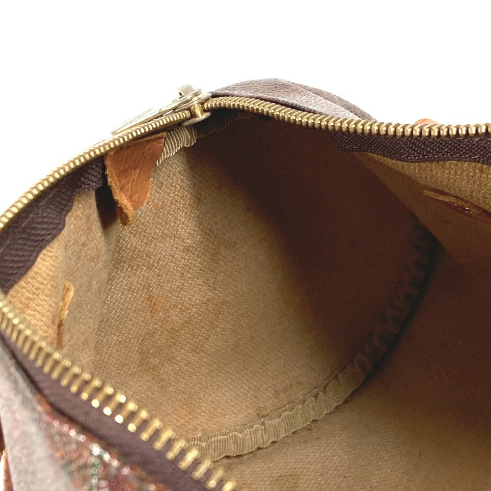 ETRO Paisley Pattern Bag Cylindrical Handbag PVC/Leather Women's Brown