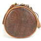 ETRO Paisley Pattern Bag Cylindrical Handbag PVC/Leather Women's Brown