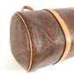 ETRO Paisley Pattern Bag Cylindrical Handbag PVC/Leather Women's Brown
