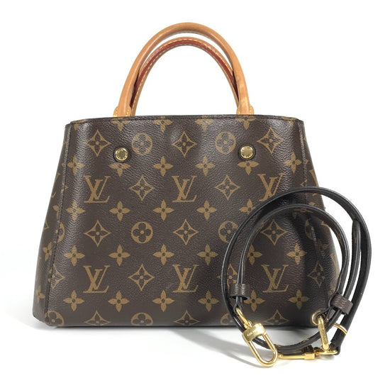 LOUIS VUITTON M41055 Monogram Montaigne BB Montaigne BB 2WAY Bag Shoulder Bag Tote Bag Crossbody Handbag Monogram Canvas Women's Brown