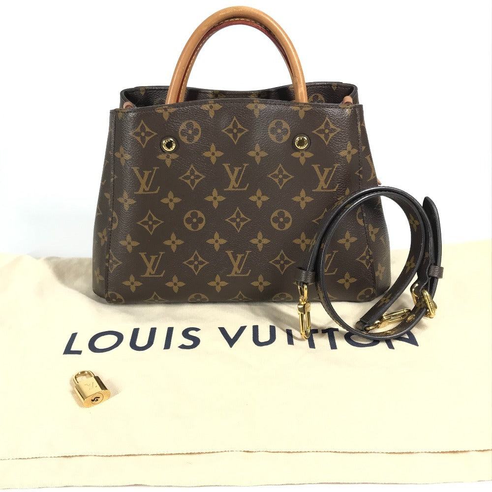 LOUIS VUITTON M41055 モノグラム モンテーニュBB モンテーニュ BB 2WAYバッグ ショルダーバッグ トートバッグ 斜め掛け ハンドバッグ モノグラムキャンバス レディース ブラウン