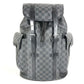LOUIS VUITTON N41379 Damier Graphite Christopher MM Christopher MM Bag Backpack Rucksack Damier Graphite Canvas Unisex Black