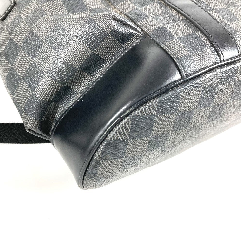 LOUIS VUITTON N41379 Damier Graphite Christopher MM Christopher MM Bag Backpack Rucksack Damier Graphite Canvas Unisex Black