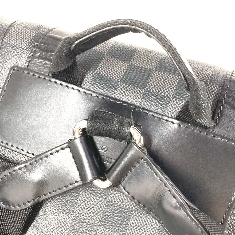 LOUIS VUITTON N41379 Damier Graphite Christopher MM Christopher MM Bag Backpack Rucksack Damier Graphite Canvas Unisex Black