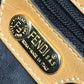 Fendi Vintage Zucca Logo Bag Flap Crossbody Bahu Beg PVC/Kulit Unisex Brown