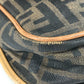 Fendi Vintage Zucca Logo Bag Flap Crossbody Bahu Beg PVC/Kulit Unisex Brown