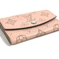 LOUIS VUITTON M64050 Monogram Mahina Portomone Anae Compact Wallet Flap Coin Case Wallet Bifold Wallet Monogram Mahina Women's Magnolia Pink