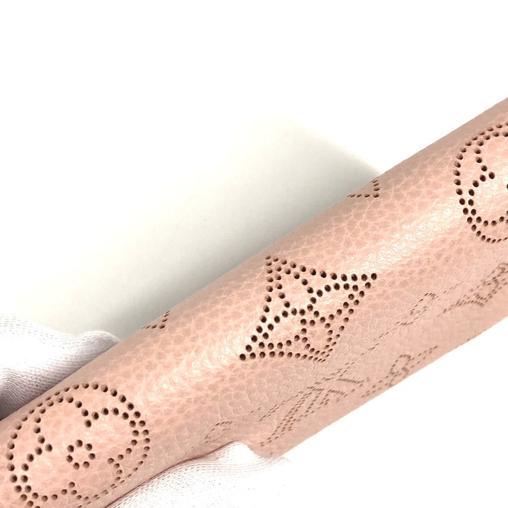 LOUIS VUITTON M64050 Monogram Mahina Portomone Anae Compact Wallet Flap Coin Case Wallet Bifold Wallet Monogram Mahina Women's Magnolia Pink