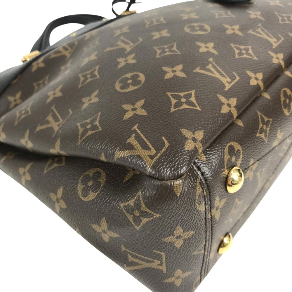 LOUIS VUITTON M51198 Monogram Pallas Shopper Tote Bag Shoulder Bag W Chain Shoulder Bag Monogram Canvas Women's Brown