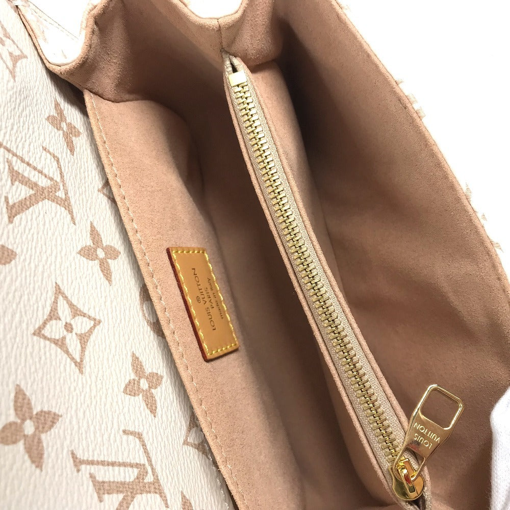 Louis Vuitton M46914 Monogram Dune Pochette Metis EW 3Way Bag Bag Bag Chain Crossbody Beg Bag Canvas Ladies Beige