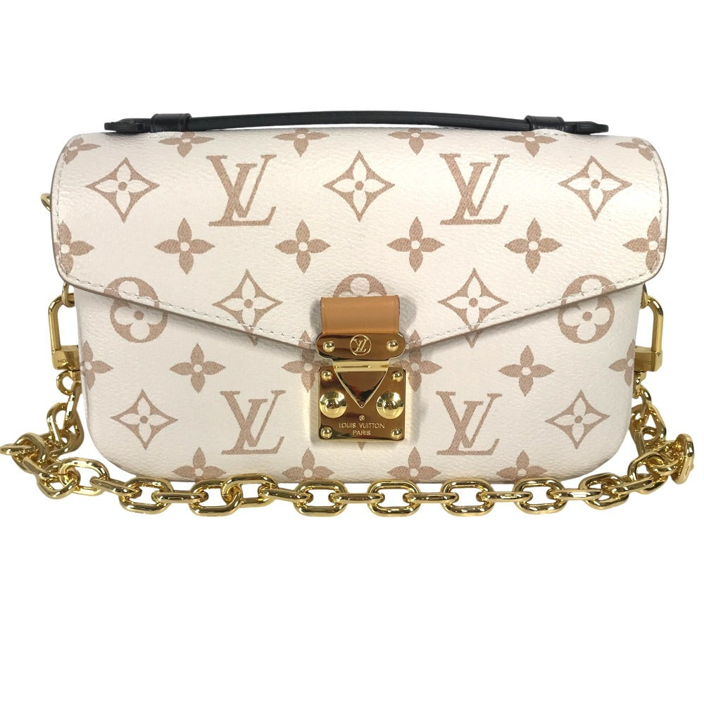 Louis Vuitton M46914 Monogram Dune Pochette Metis EW 3Way Bag Bag Bag Chain Crossbody Beg Bag Canvas Ladies Beige